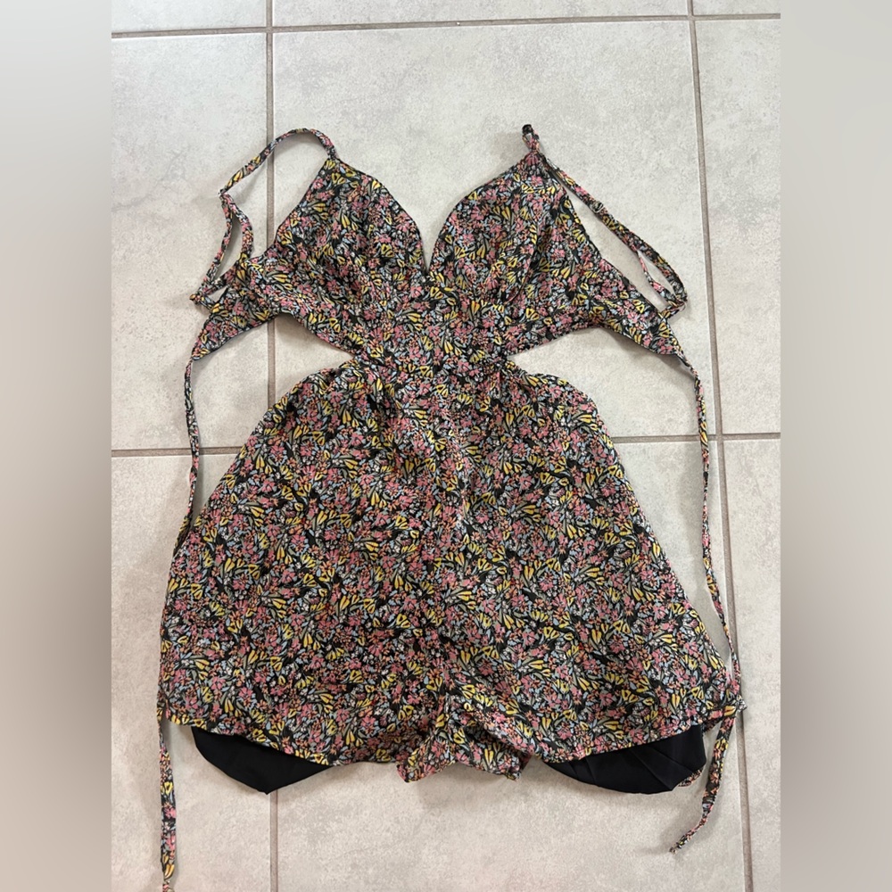 Sky to Moon Floral Women's Romper